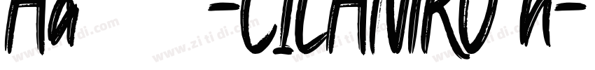 Aa厚底黑 作者-CILANTRO h字体转换